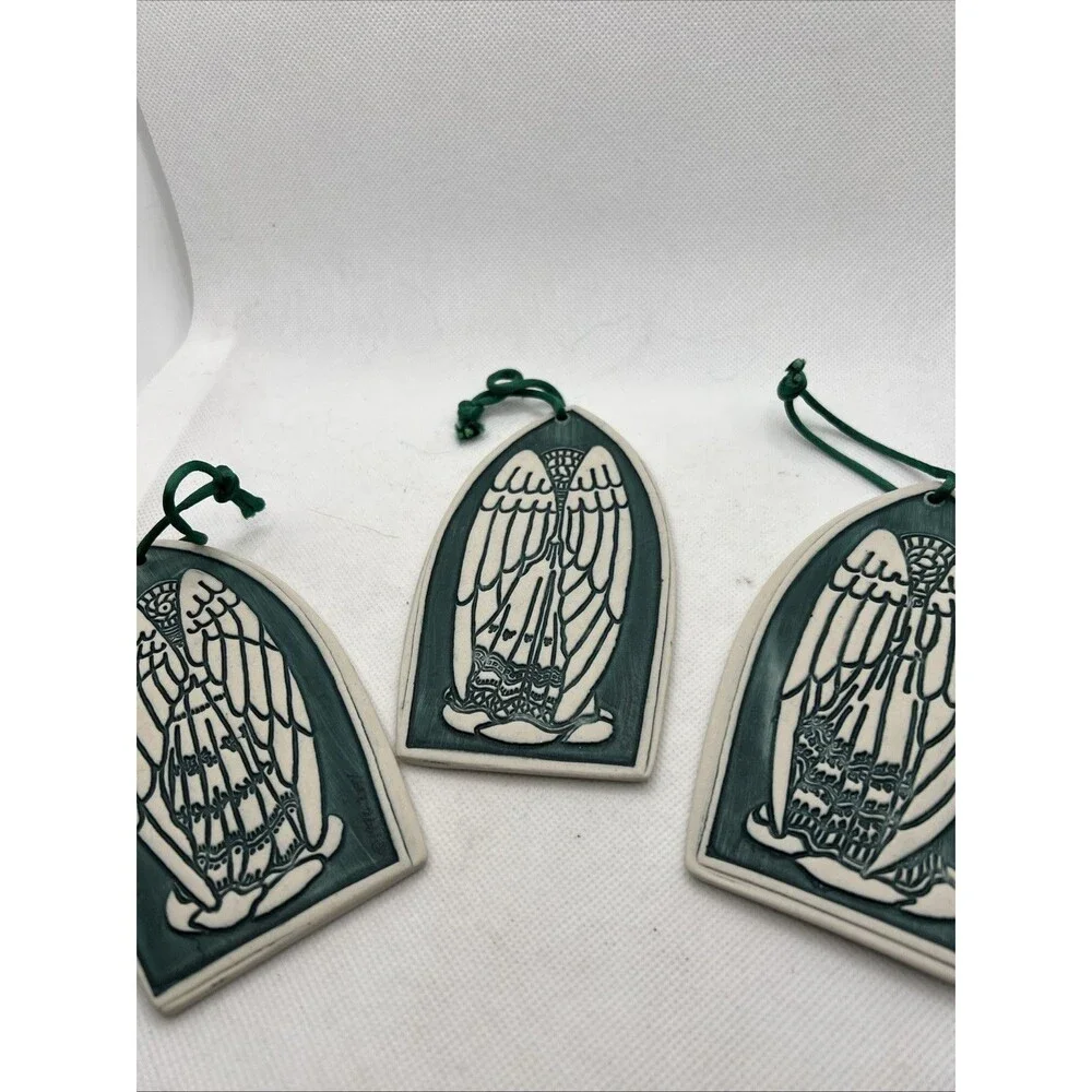 3 angel music musician christmas ornaments unique classic harp horn guitar